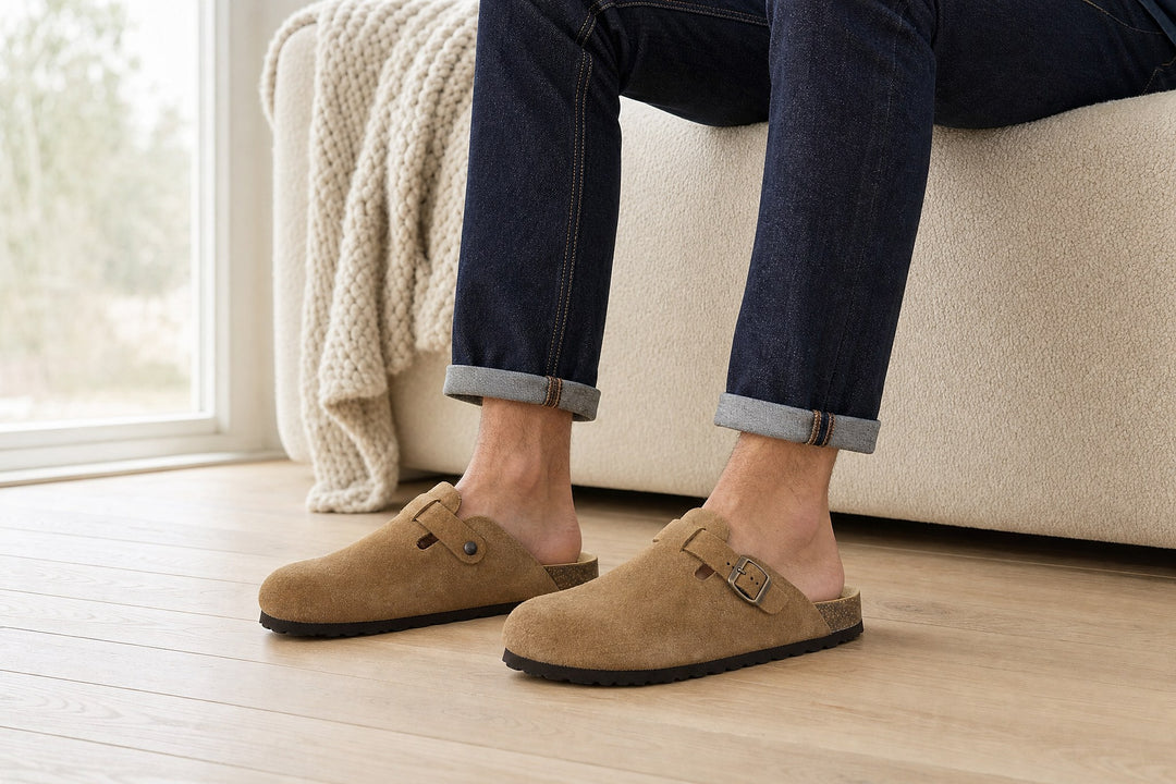 Leder-Clogs für Herren von AFS-Schuhe im Wohnzimmer