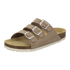 Pantoletten Damen Dreischnaller sand