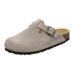 Clogs Damen quarz Veloursleder
