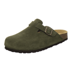 Clogs Herren moos Veloursleder