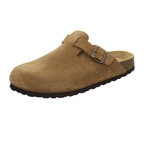 Clogs Herren cognac Veloursleder