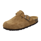 Clogs Damen cognac Veloursleder