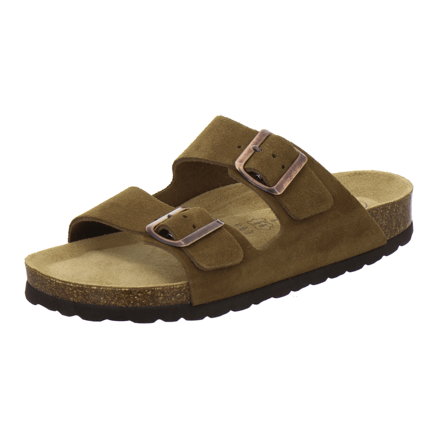 AFS Pantoletten Damen Zweischnaller cafe Velour - Hauptansicht