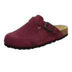 Clogs Damen beere Veloursleder