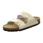 Pantoletten Damen Zweischnaller gold