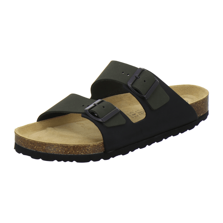AFS Pantoletten Herren Leder olive - Hauptansicht