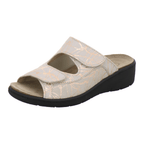 Hallux Pantoletten Damen Wechselfußbett beige