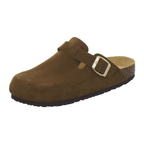 Clogs Damen cafe Veloursleder