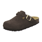 Clogs Damen espresso Veloursleder