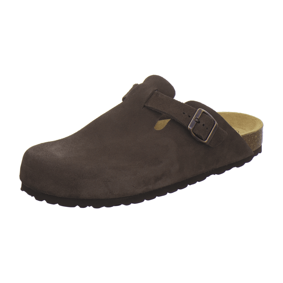 AFS Clogs Herren Leder espresso Velour – Vorderansicht