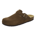 Clogs Herren cafe Veloursleder