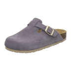 Clogs Damen graphit Veloursleder