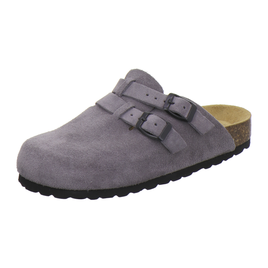 AFS Modischer Clogs Damen Leder graphit Velour - Hauptansicht