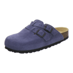 Clogs Damen azzurro Veloursleder