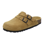 Clogs Damen cognac Veloursleder