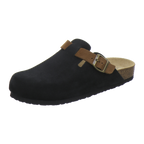 Clogs Herren schwarz Veloursleder