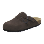 Clogs Damen espresso Veloursleder