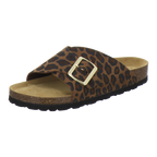Sandalen Damen leo-braun Veloursleder