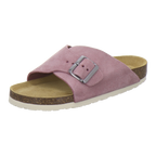 Sandalen Damen flieder Veloursleder