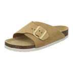 Sandalen Damen cognac Veloursleder