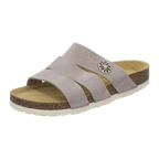 Pantoletten Damen quarz Veloursleder