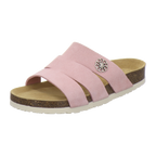 Pantoletten Damen rose Veloursleder