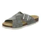 Pantoletten Damen Kreuzbandage olive