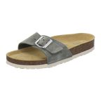 Pantoletten Damen Einschnaller olive