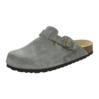Clogs Herren olive Veloursleder