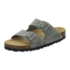 Pantoletten Damen Zweischnaller olive