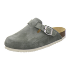 Clogs Damen olive Veloursleder