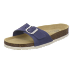 Pantoletten Damen Einschnaller azzurro