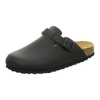 Clogs Herren schwarz Glattleder