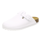 Clogs Herren weiß Glattleder