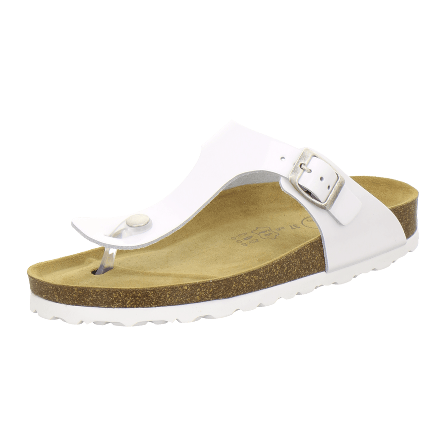Zehensteg Sandalen Damen weiß | AFS-Schuhe