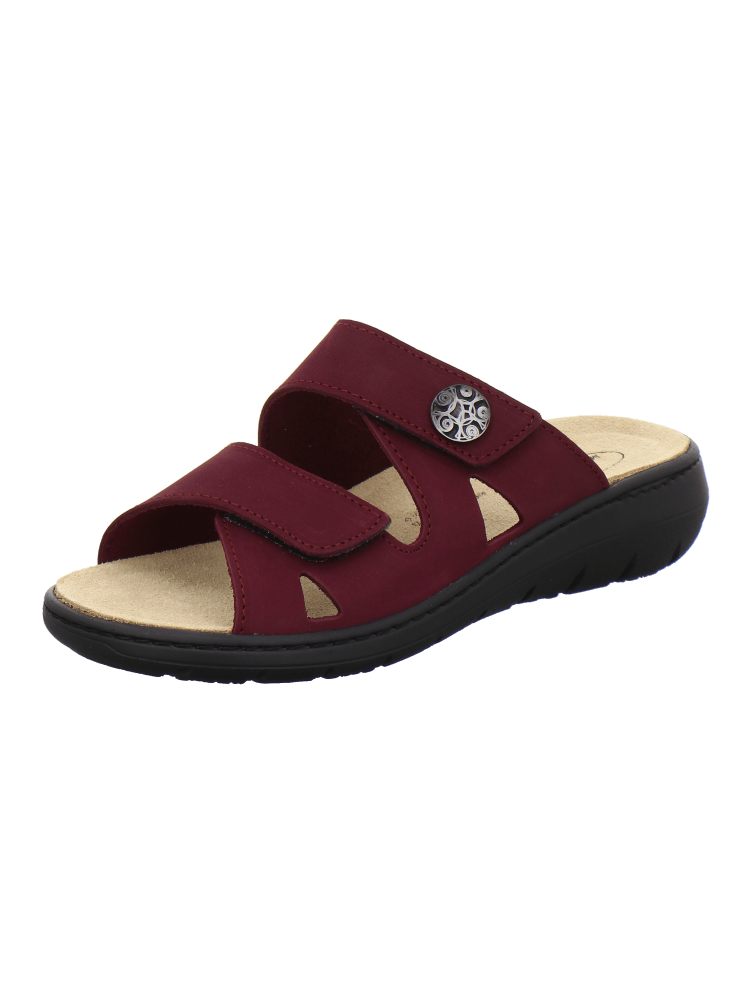 Pantoletten Damen Wechselfußbett beere – AFS-Schuhe