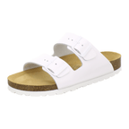 Pantoletten Damen Zweischnaller weiß