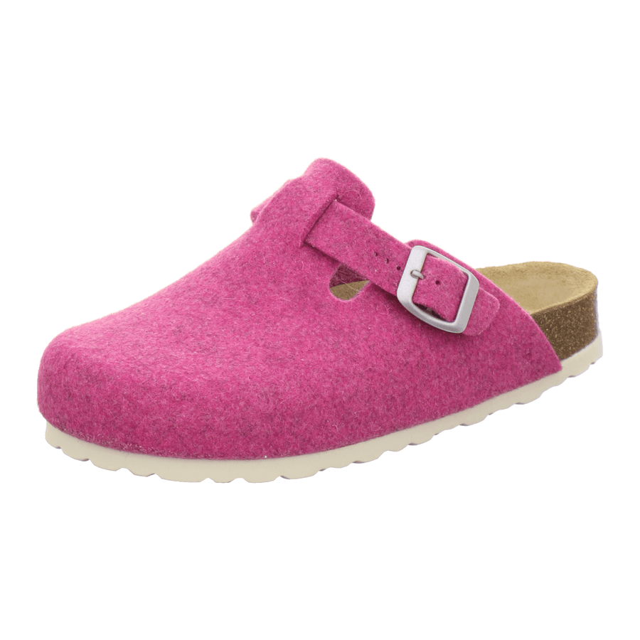 Filz Hausschuhe Damen pink Schrägansicht