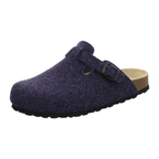 Hausschuhe Herren Filz blau