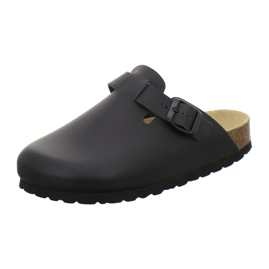 AFS Clogs Damen Leder schwarz – Vorderansicht