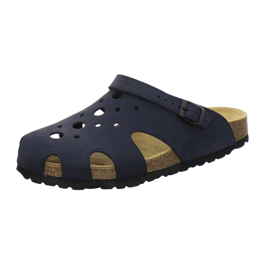 AFS Clogs Herren Arbeitsschuh navy Nubuk – Vorderansicht