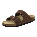 Pantoletten Damen Zweischnaller braun