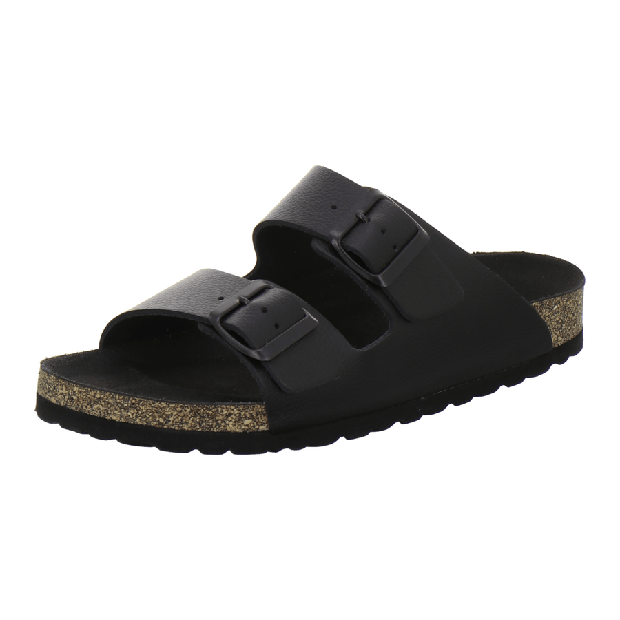 AFS Pantoletten Damen Zweischnaller all black - Hauptansicht